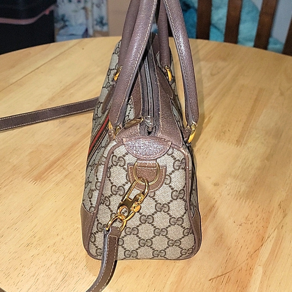 💯 Authentic  Gucci Sherry Line Boston Bag - Picture 3 of 16